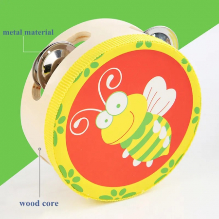 Set 8 Instrumente muzicale educative din lemn, multicolor [4]