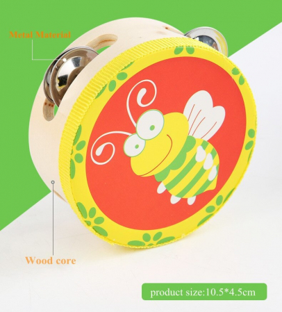 Set 9 Instrumente muzicale educative din lemn, multicolor [6]