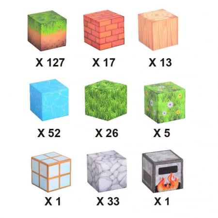 Set cuburi magnetice Creative tip Minecraft, 275 piese, multicolor [1]