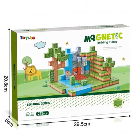 Set cuburi magnetice Creative tip Minecraft, 275 piese, multicolor [4]