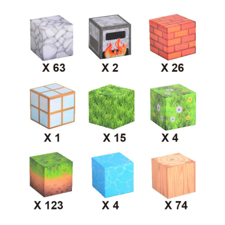 Set cuburi magnetice Creative tip Minecraft, 312 piese, multicolor [1]