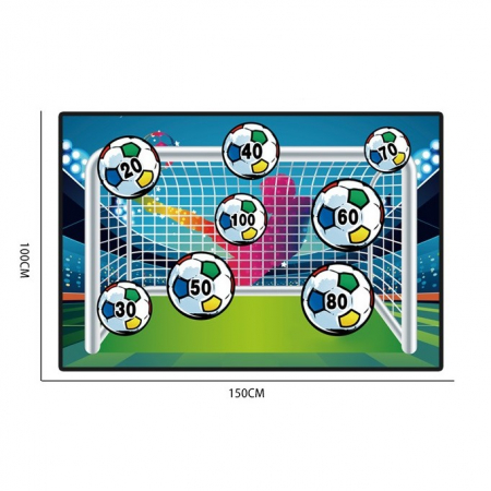 Set de Fotbal cu  Poarta din Material Textil si Minge cu scai, multicolor [3]