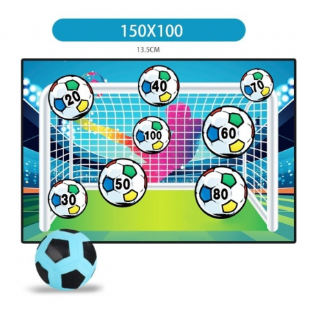 Set de Fotbal cu  Poarta din Material Textil si Minge cu scai, multicolor [2]