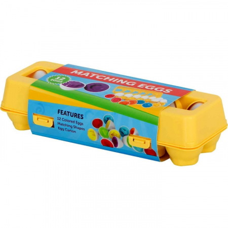 Joc educativ Matching eggs, Set 12 oua pentru invatarea formelor si culorilor [7]