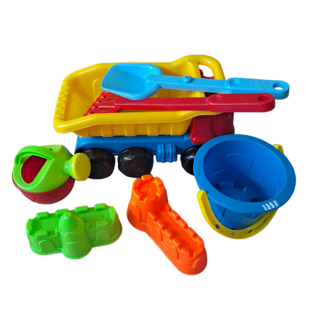 Set pentru nisip Camion cu 6 accesorii, 30x17x20 cm [2]