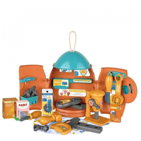 Set Scule si Unelte, 27 de piese, in forma de Racheta , multicolor [0]