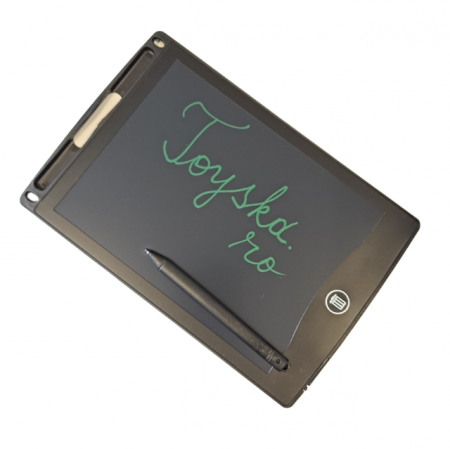 Tableta Grafica pentru Scris si Desenat cu Functie de Stergere Automata, 8.5", negru