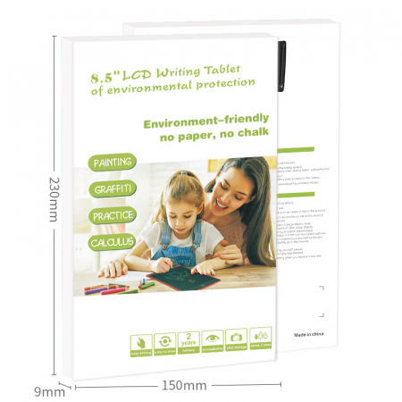 Tableta Grafica pentru Scris si Desenat cu Functie de Stergere Automata, 8.5", verde [1]