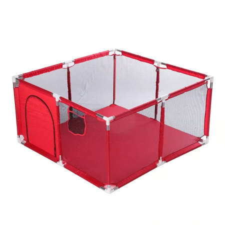 Tarc de joaca pentru copii, 128 x 128 x 65 cm, rosu [1]