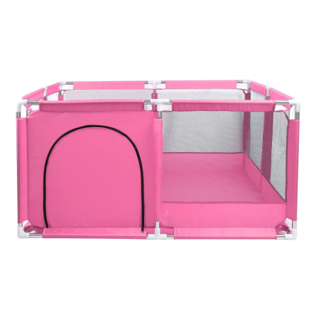 Tarc de joaca pentru copii, 128 x 128 x 65 cm, roz [1]