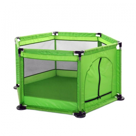 Tarc pentru Bebe cu 50 de bile multicolore incluse, 128 x 113 x 65 cm, verde [2]