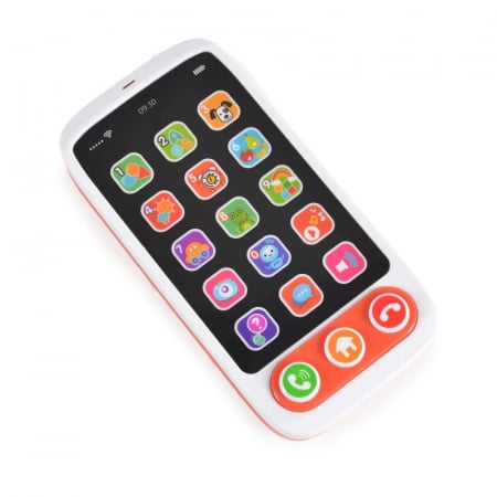 Jucarii bebe - Telefon bebelusi Smartphone cu lumini si sunete, multicolor