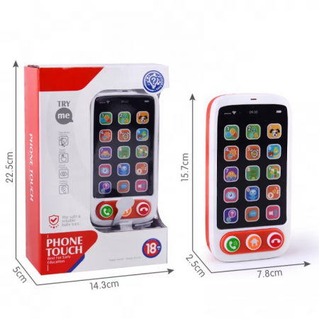 Telefon bebelusi Smartphone cu lumini si sunete, multicolor [4]