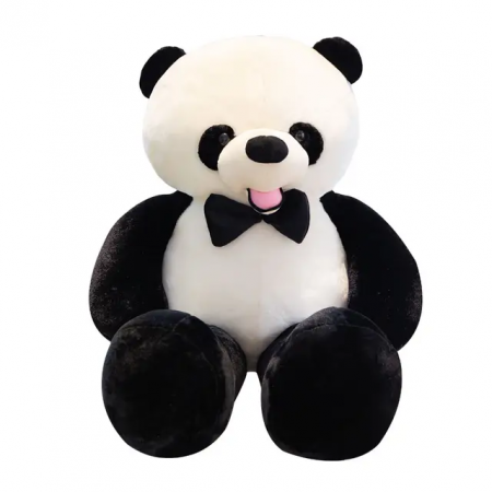 Urs Panda din plus cu papion, 85 cm