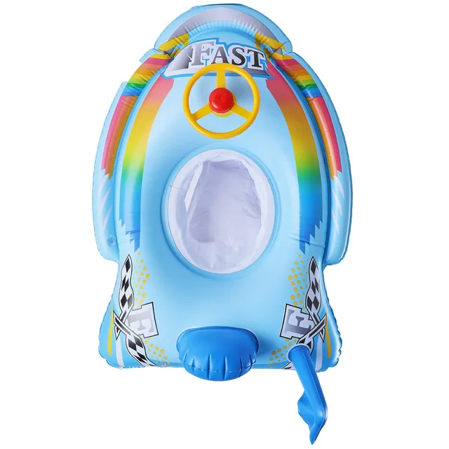 Colac gonflabil Skijet cu volan si suport pentru copii, multicolor [1]