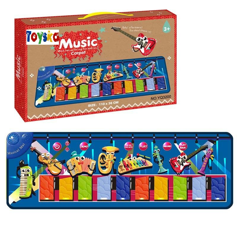 Covoras muzical interactiv cu Instrumente, 110 x 36 cm, multicolor [2]