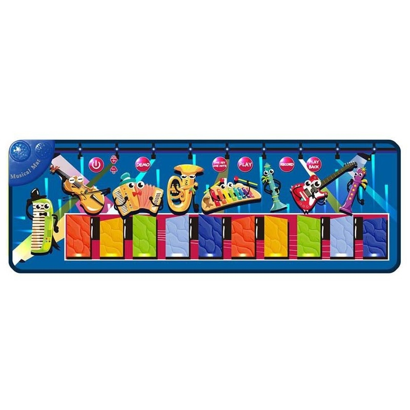 Covoras muzical interactiv cu Instrumente, 110 x 36 cm, multicolor [1]