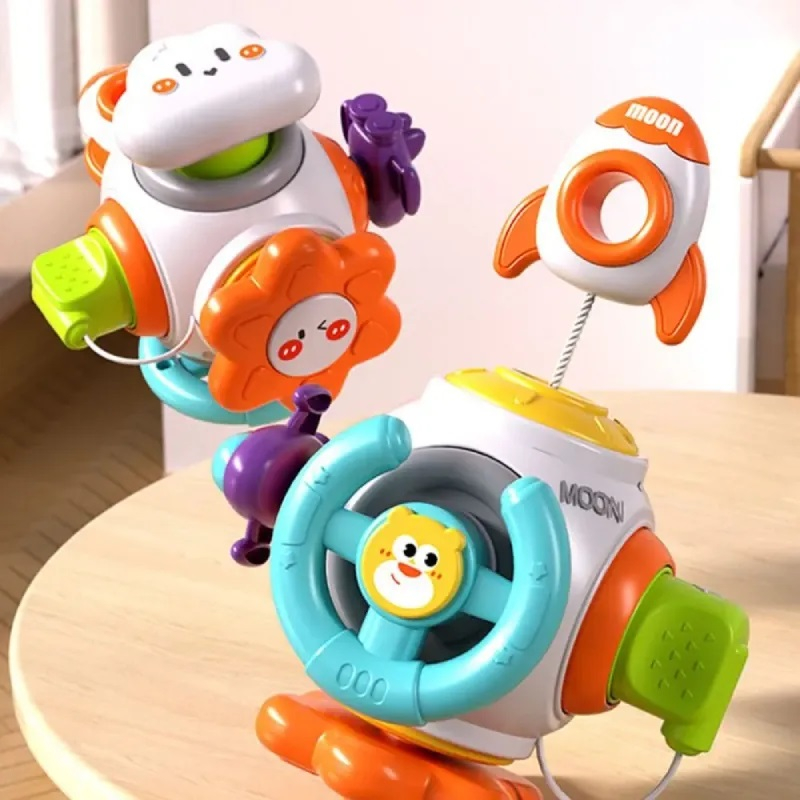 Jucarie interactiva  Racheta Busy Board Cub senzorial, multicolor [2]