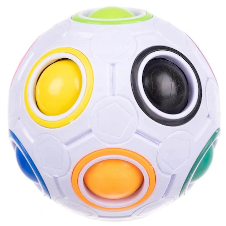 Minge antistres fidget ball cu bile colorate, multicolor [2]