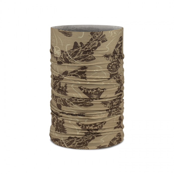 Bandana BUFF Coolnet UV+ LAKE RIVER Khaki [2]