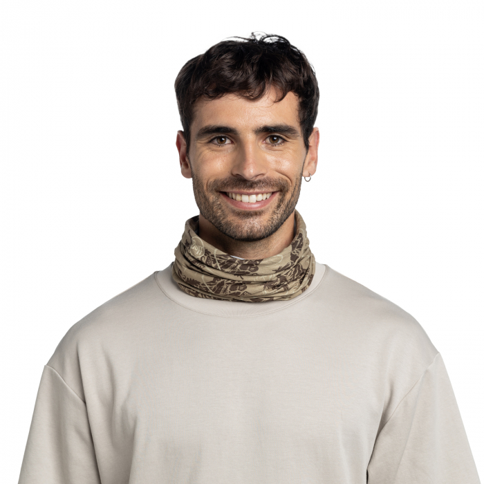 Bandana BUFF Coolnet UV+ LAKE RIVER Khaki [3]