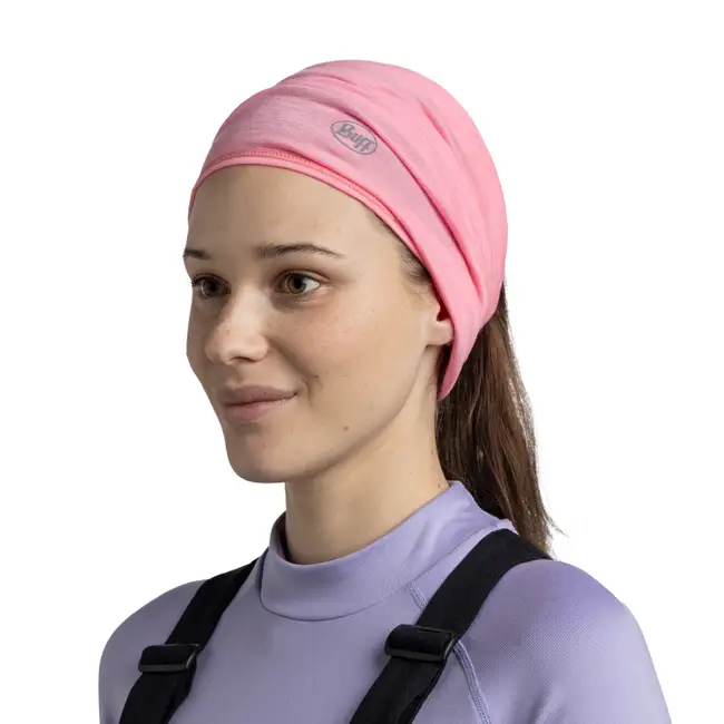 Bandana BUFF Light Weight merino wool Solid Rose Pink [2]