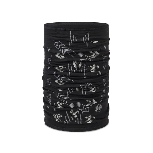 Bandana BUFF Light Weight merino wool Print Vanyr Black [3]