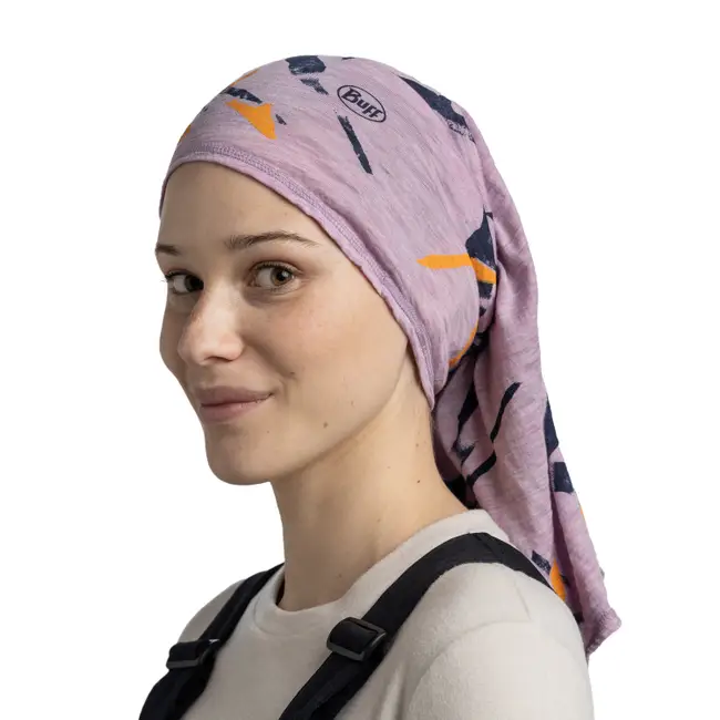 Bandana BUFF Light Weight merino wool Print VIRTA GRAPE ICE [3]