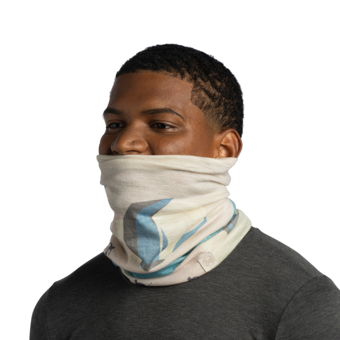 Bandana BUFF Light Weight merino wool prints EKAN GREY [4]
