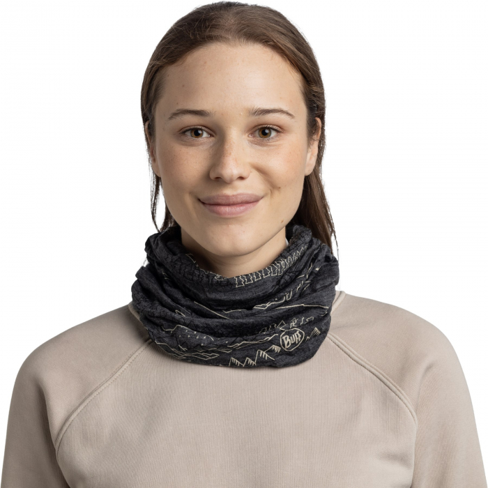 Bandana BUFF Light Weight merino wool Print Eirik Grey [3]