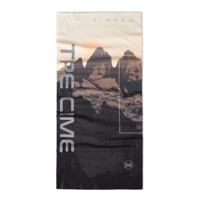 Bandana BUFF Original EcoStretch adulti TRE CIME PEAK DARK BROWN [2]