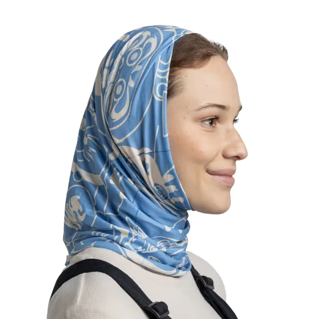 Bandana BUFF Original EcoStretch adulti XASAKU WASHE BLUE [2]