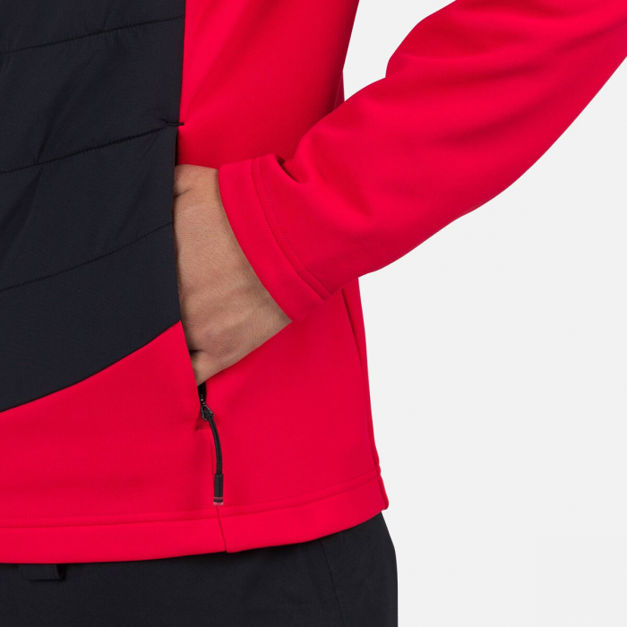 Bluza barbati Rossignol CLASSIQUE HYBRID CLIM FZ Sports red [4]
