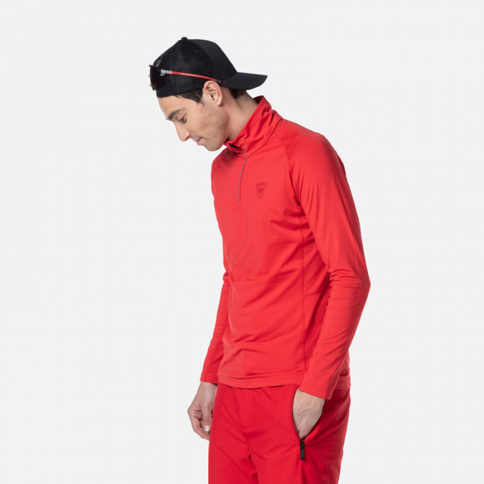 Bluza barbati Rossignol CLASSIQUE 1/2 ZIP Sports red [3]