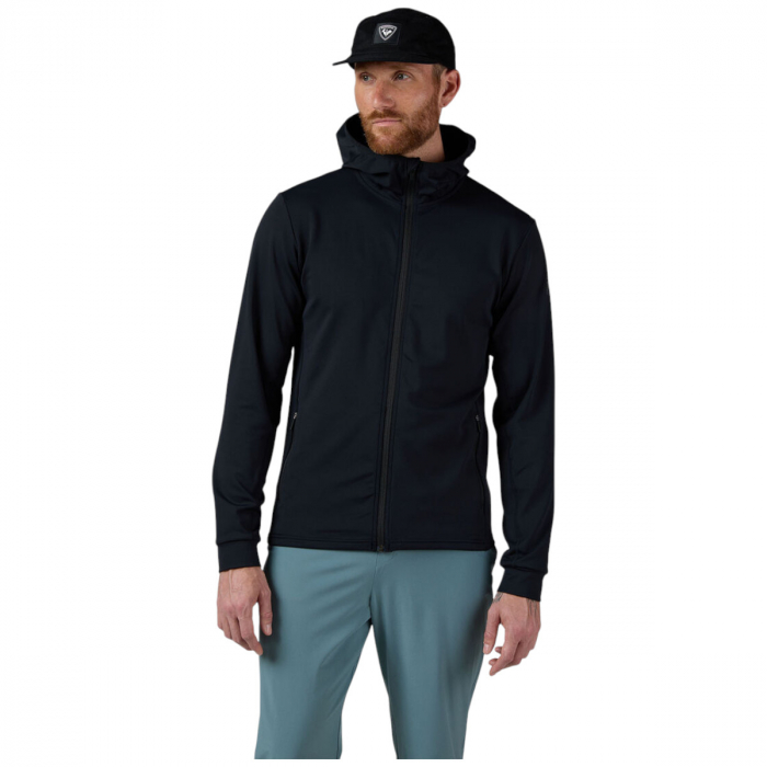 Bluza barbati Rossignol MID LAYER STRETCH HOODIE Black [1]