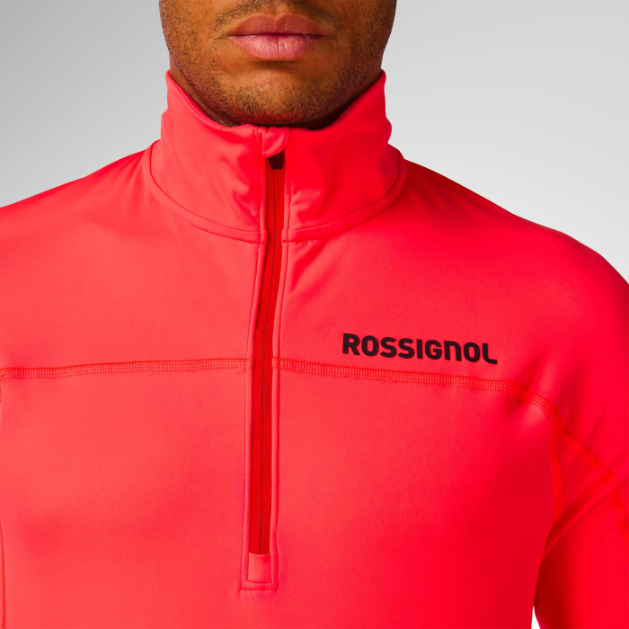 Bluza barbati Rossignol M HERO half zip first layer Neon red [5]