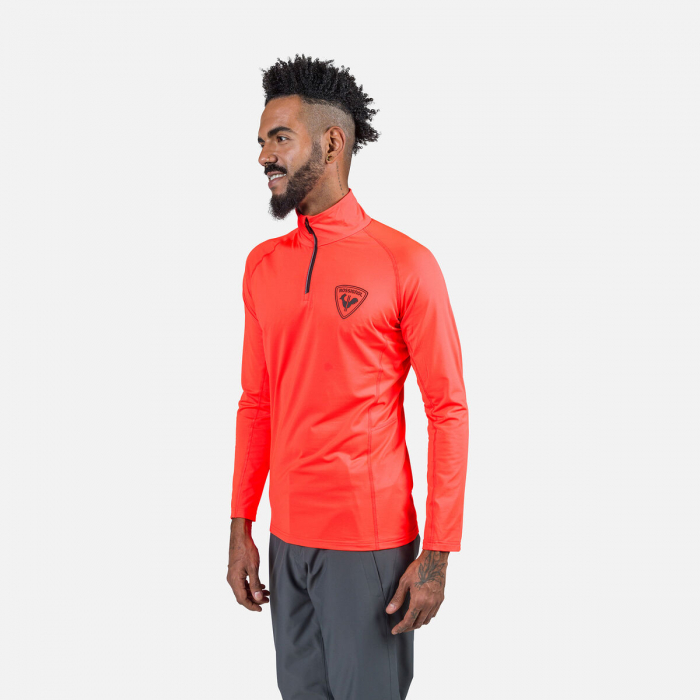 Bluza barbati Rossignol NEW HERO CLASSIQUE HZ Neon red [3]