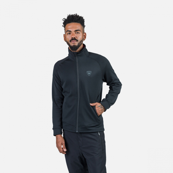 Bluza barbati Rossignol BLACKSIDE FLEECE FZ Black [1]