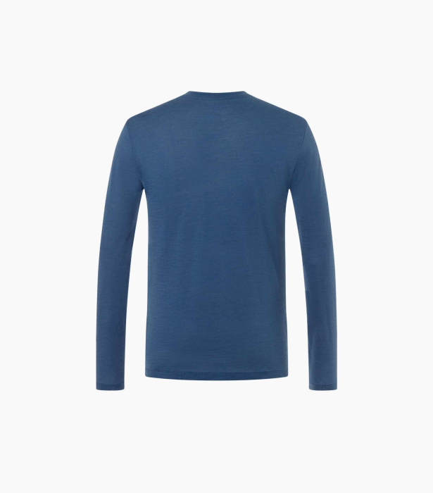 Bluza barbati SN Super.NaturalM HZSG HAUTE ROUTE Ocean Blue/Various [3]