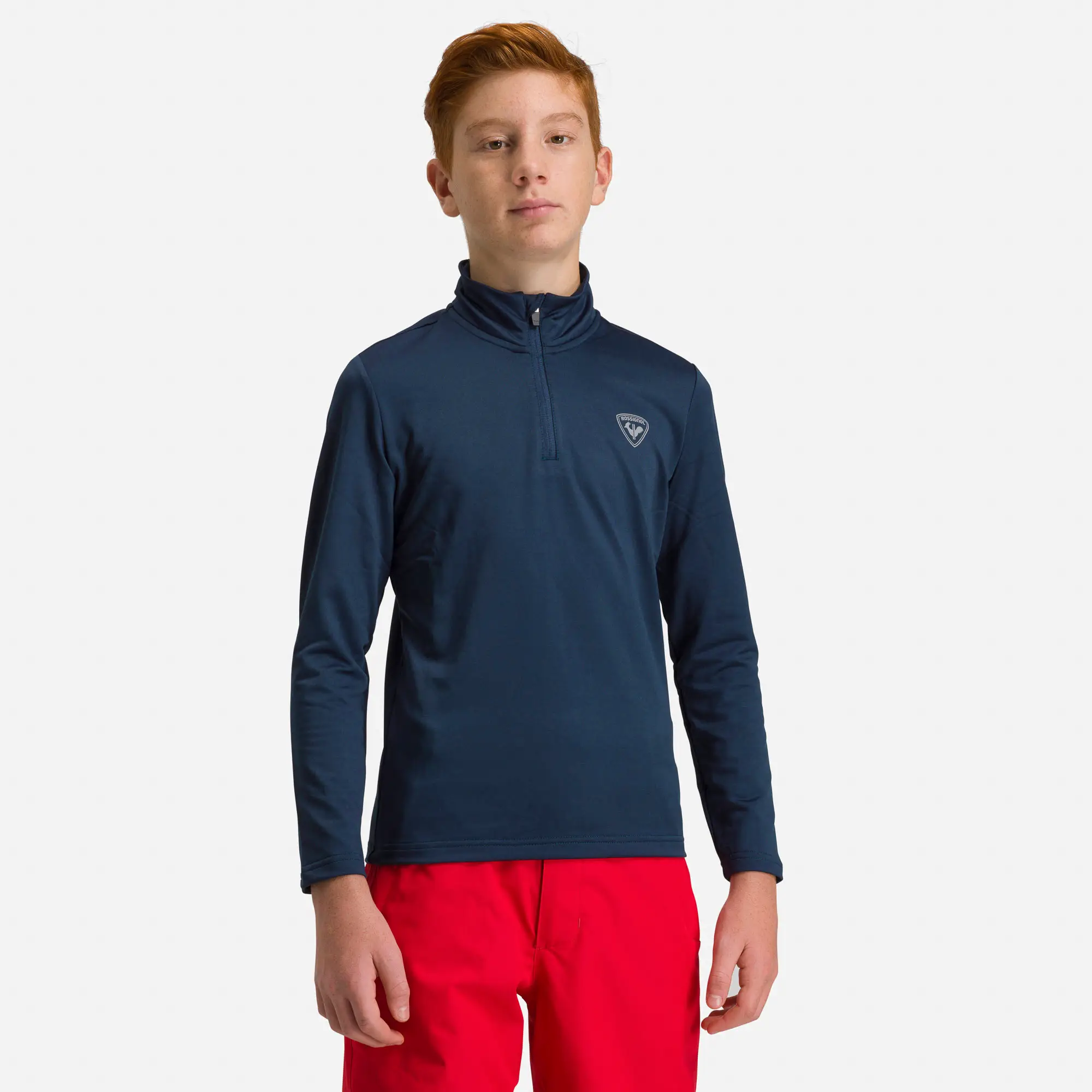 Bluza copii Rossignol BOY 1/2 ZIP WARM Stretch dark navy [6]