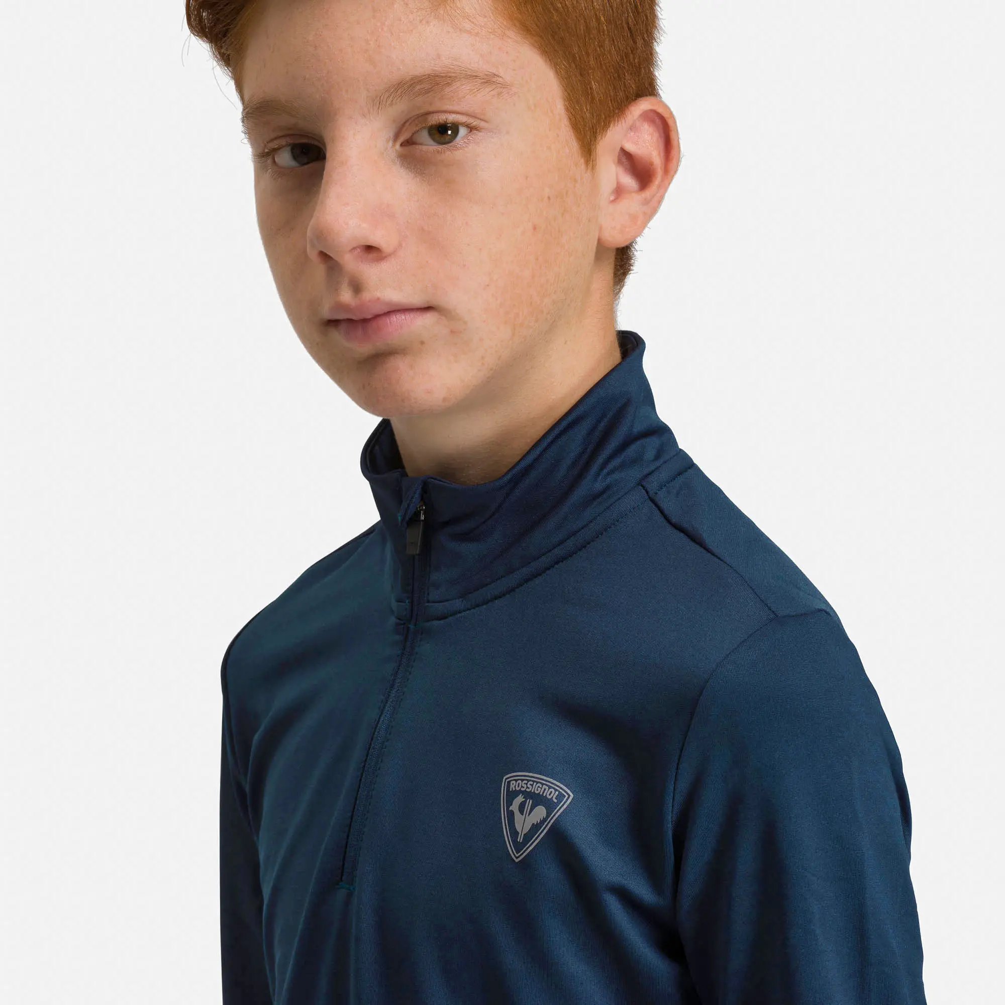 Bluza copii Rossignol BOY 1/2 ZIP WARM Stretch dark navy [4]