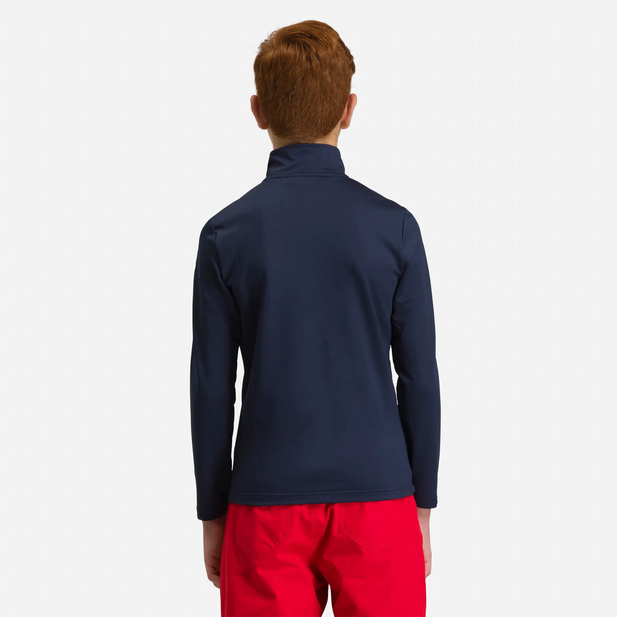 Bluza copii Rossignol BOY 1/2 ZIP WARM Stretch dark navy [3]