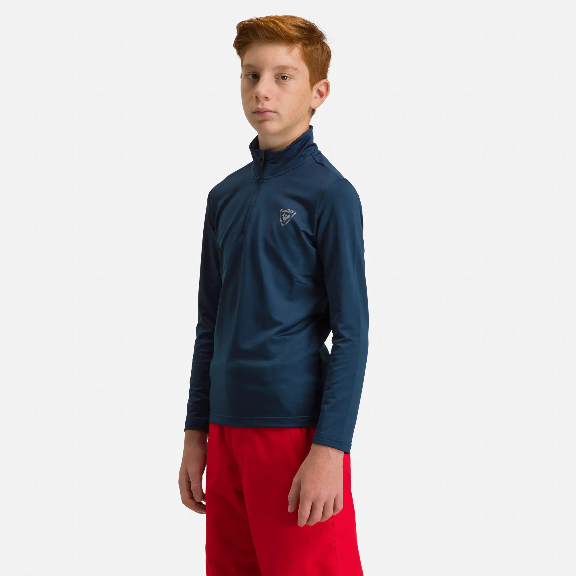 Bluza copii Rossignol BOY 1/2 ZIP WARM Stretch dark navy [2]