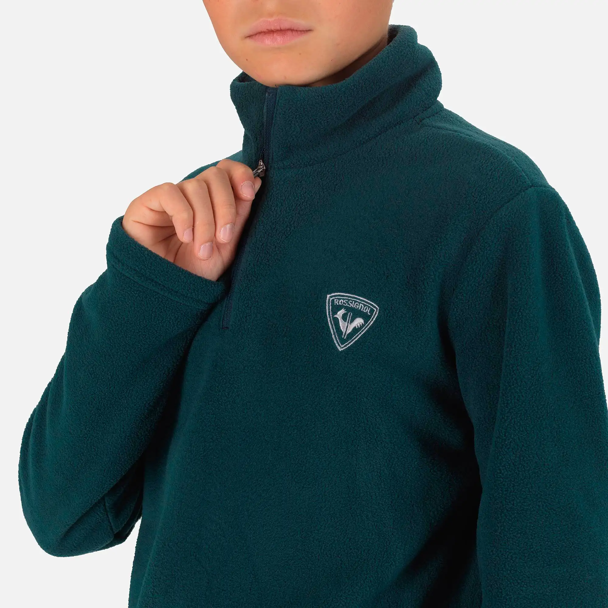 Bluza copii Rossignol BOY 1/2 ZIP FLEECE Deep teal [4]