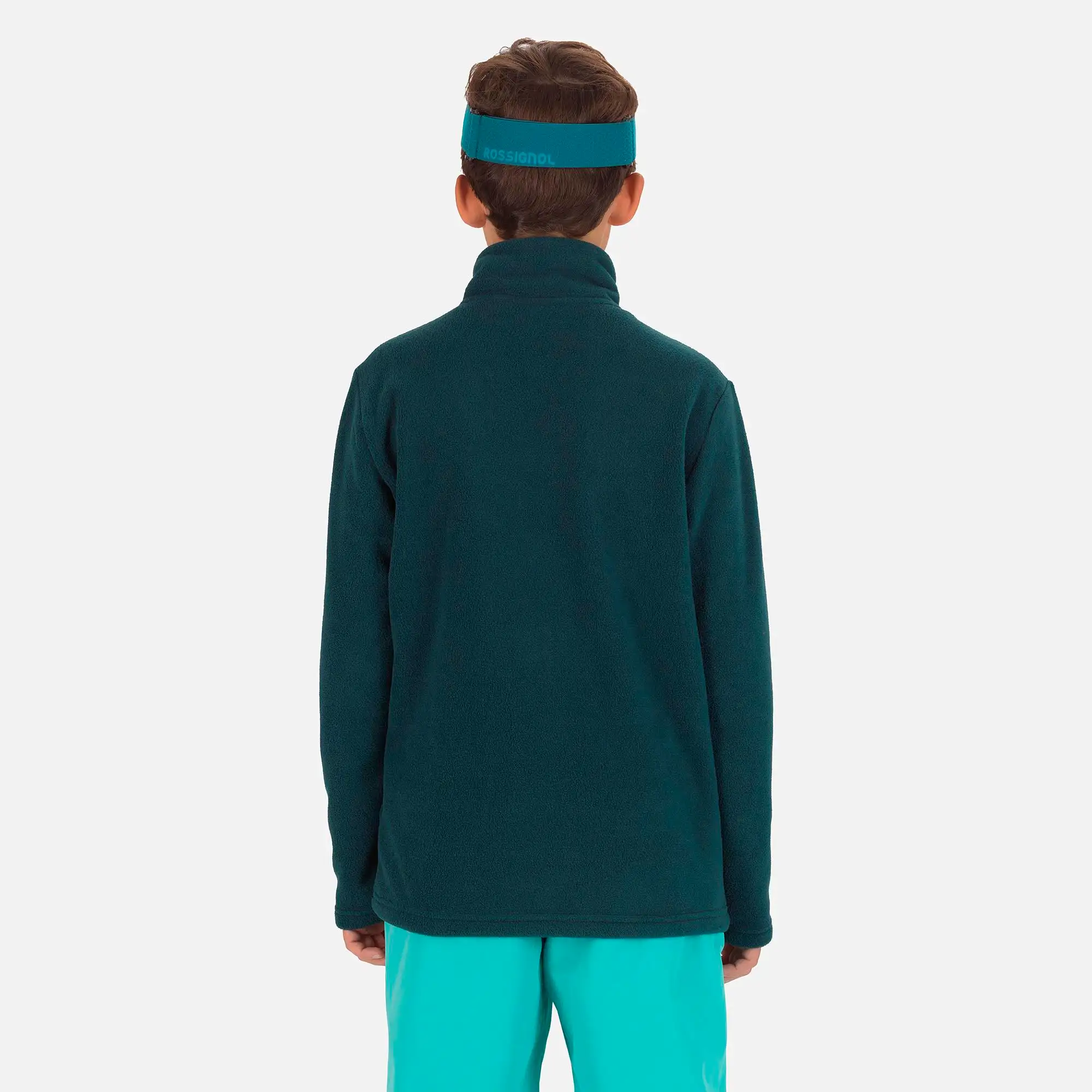 Bluza copii Rossignol BOY 1/2 ZIP FLEECE Deep teal [2]