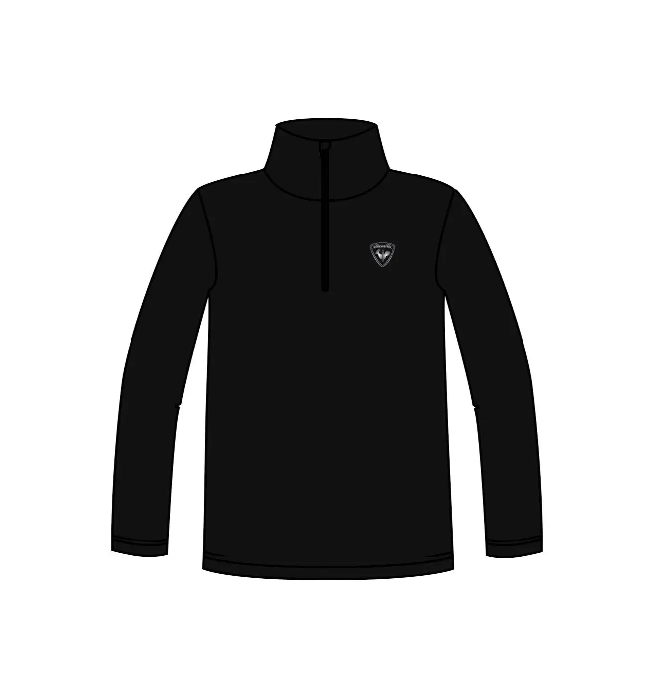 Bluza copii Rossignol BOY 1/2 ZIP FLEECE Black [5]