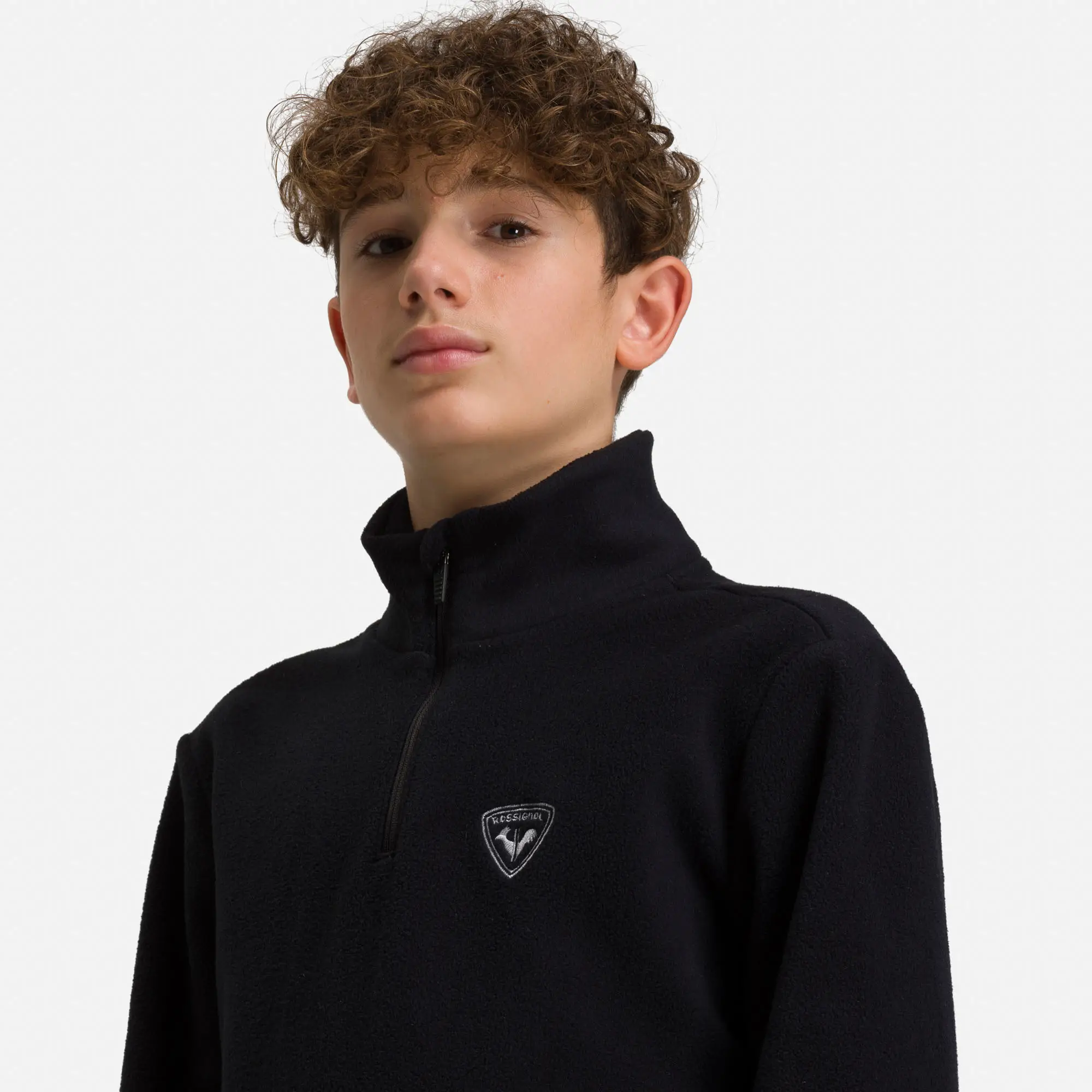 Bluza copii Rossignol BOY 1/2 ZIP FLEECE Black [3]