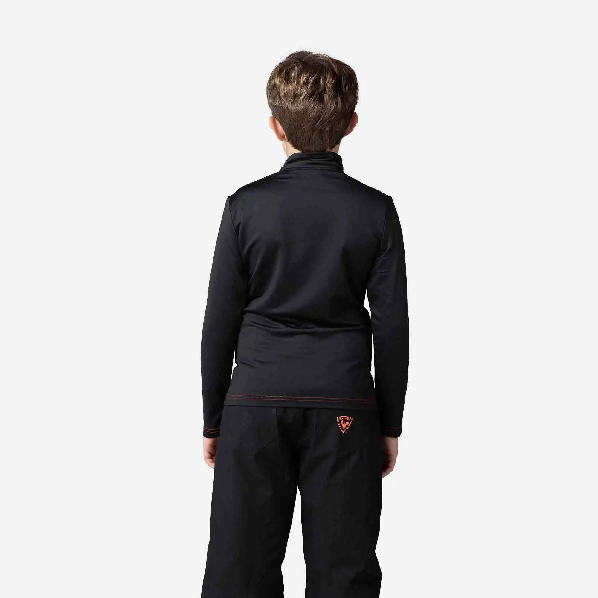 Bluza copii Rossignol BOY HERO 1/2 ZIP WARM Stretch Black [3]