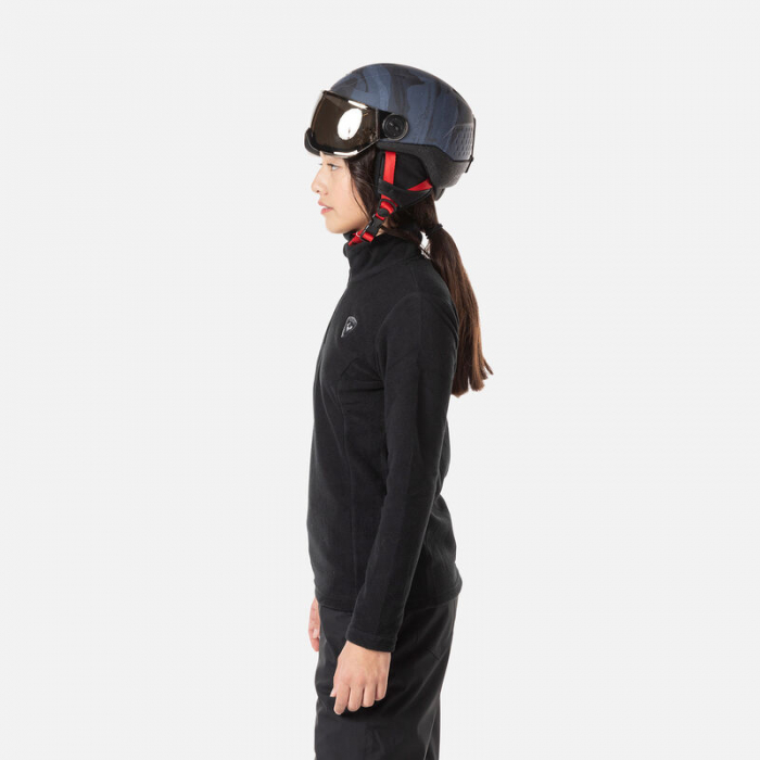 Bluza copii Rossignol GIRL 1/2 ZIP Black [3]