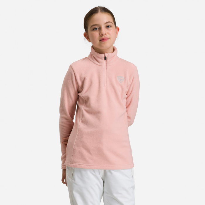 Bluza copii Rossignol GIRL 1/2 ZIP Powder pink [2]